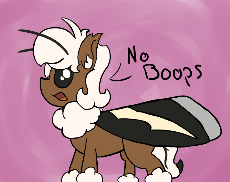 Size: 2100x1667 | Tagged: artist:stemthebug, cute, derpibooru import, digital art, hybrid, insect, male, moth, mothpony, oc, oc:stem bedstraw, original species, safe, solo, text, unofficial characters only