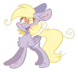 Size: 649x602 | Tagged: safe, artist:loopdalamb, derpibooru import, derpy hooves, pegasus, pony, chibi, cute, derpabetes, female, happy, mare, simple, simple background, solo, transparent background