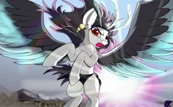 Size: 2560x1600 | Tagged: safe, artist:ktk's sky, derpibooru import, ponified, alicorn, pony, crossover, jojo, jojo's bizarre adventure, kars