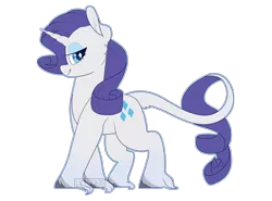 Size: 2700x2000 | Tagged: safe, artist:liefsong, derpibooru import, rarity, classical unicorn, pony, unicorn, alternate design, cheek fluff, cloven hooves, cute, ear fluff, female, high res, leonine tail, mare, profile, raribetes, simple background, tail fluff, transparent background, unshorn fetlocks