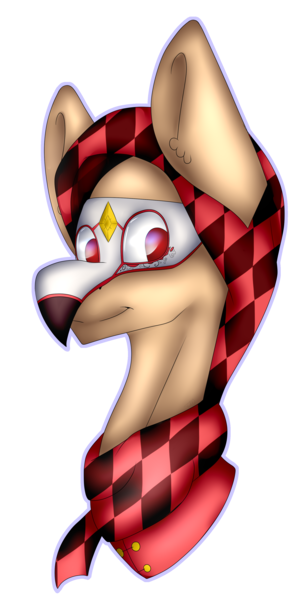 Size: 1930x3755 | Tagged: safe, artist:chazmazda, derpibooru import, masquerade, oc, unofficial characters only, pony, art trade, bust, cartoon, checkered, clothes, commission, commissions open, digital art, happy, head shot, highlights, hood, hoodie, mask, outline, portrait, scarf, shade, shading, simple background, smiling, solo, transparent background