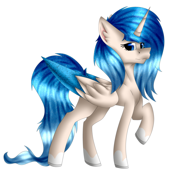 Size: 3052x3016 | Tagged: safe, artist:chazmazda, derpibooru import, oc, unofficial characters only, alicorn, pony, art fight, artfight, cartoon, commission, commissions open, digital art, feather, fullbody, highlights, horn, long tail, markings, shade, shading, shine, shiny, simple background, solo, transparent background, wings