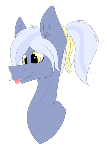 Size: 2548x3468 | Tagged: safe, artist:chazmazda, derpibooru import, oc, unofficial characters only, earth pony, pony, :p, art fight, artfight, bust, cartoon, commission, commissions open, digital art, head shot, highlight, ribbon, simple background, solo, tongue out, transparent background