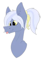 Size: 2548x3468 | Tagged: safe, artist:chazmazda, derpibooru import, oc, unofficial characters only, earth pony, pony, :p, art fight, artfight, bust, cartoon, commission, commissions open, digital art, head shot, highlight, ribbon, simple background, solo, tongue out, transparent background