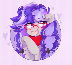 Size: 1117x1008 | Tagged: adorkable, artist:whiteliar, commission, cute, derpibooru import, dork, glasses, heart, icon, oc, oc:cinnabyte, safe, unofficial characters only, your character here