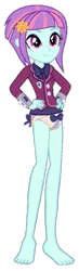 Size: 249x849 | Tagged: suggestive, deleted from derpibooru, derpibooru import, sunny flare, equestria girls, barefoot, clothes, crystal prep academy uniform, cute, diaper, diaper fetish, feet, fetish, school uniform, simple background, solo, transparent background