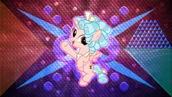 Size: 3840x2160 | Tagged: safe, artist:laszlvfx, artist:sollace, derpibooru import, edit, cozy glow, alicorn, pony, alicornified, bow, cozycorn, female, filly, flying, hair bow, looking at you, race swap, solo, tail bow, wallpaper, wallpaper edit