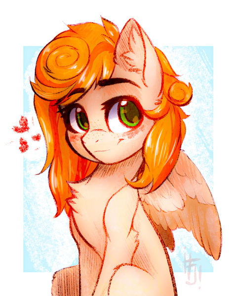 Size: 1645x2048 | Tagged: safe, artist:falafeljake, derpibooru import, oc, oc:megan rouge, pegasus, pony, sketch