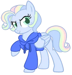 Size: 1038x1084 | Tagged: safe, artist:unicorn-mutual, derpibooru import, oc, unofficial characters only, pegasus, pony, base used, clothes, female, freckles, hoodie, magical lesbian spawn, mare, offspring, parent:rainbow dash, parent:vapor trail, parents:vapordash, simple background, solo, transparent background