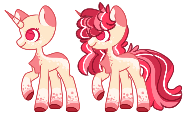 Size: 647x403 | Tagged: safe, artist:luqella, derpibooru import, oc, oc:strawberry shortcake, pony, unicorn, female, mare, simple background, solo, transparent background