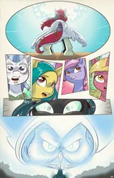 Size: 1253x1950 | Tagged: safe, artist:saturdaymorningproj, derpibooru import, queen chrysalis, oc, oc:himecchi shinku, changeling, changeling queen, pony, comic:i await a guardian, comic, digital art, female, male, mare, stallion