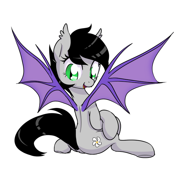 Size: 1280x1280 | Tagged: safe, artist:stoic5, derpibooru import, oc, oc:jasmine, unofficial characters only, bat pony, bat pony oc, bat wings, female, looking back, mare, /mlp/, simple background, sitting, solo, white background, wings