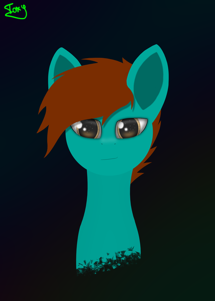 Size: 5000x7000 | Tagged: safe, artist:graphictoxin, derpibooru import, oc, unofficial characters only, earth pony, pony, absurd resolution, bust, commission, cute, lineless, male, modern art, portrait, simple background, solo, stallion