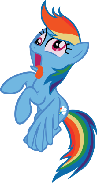 Size: 1422x2690 | Tagged: safe, artist:midnite99, derpibooru import, rainbow dash, sweet and elite, derp, flying, simple background, solo, tongue out, transparent background, vector