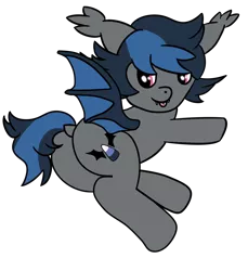 Size: 1100x1200 | Tagged: safe, artist:phoejal, derpibooru import, oc, oc:lua, unofficial characters only, bat pony, pony, :p, cute, fangs, female, lying down, simple background, solo, tongue out, transparent background, wings