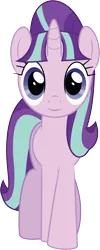 Size: 3652x9172 | Tagged: safe, artist:wissle, derpibooru import, starlight glimmer, pony, unicorn, the cutie map, absurd resolution, female, front view, looking at you, mare, s5 starlight, simple background, smiling, solo, starlight glimmer day, transparent background, vector