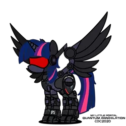 Size: 1024x1024 | Tagged: safe, artist:christiancerda, derpibooru import, twilight sparkle, alicorn, pony, robot, robot pony, image, my little portal, png, portal (valve), roboticization, simple background, transparent background, twibot, vector