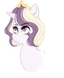 Size: 1080x1320 | Tagged: safe, artist:rosebuddity, derpibooru import, oc, oc:athena (rosebuddity), unofficial characters only, pony, unicorn, bust, female, mare, offspring, parent:prince blueblood, parent:twilight sparkle, parents:twiblood, portrait, simple background, solo, transparent background