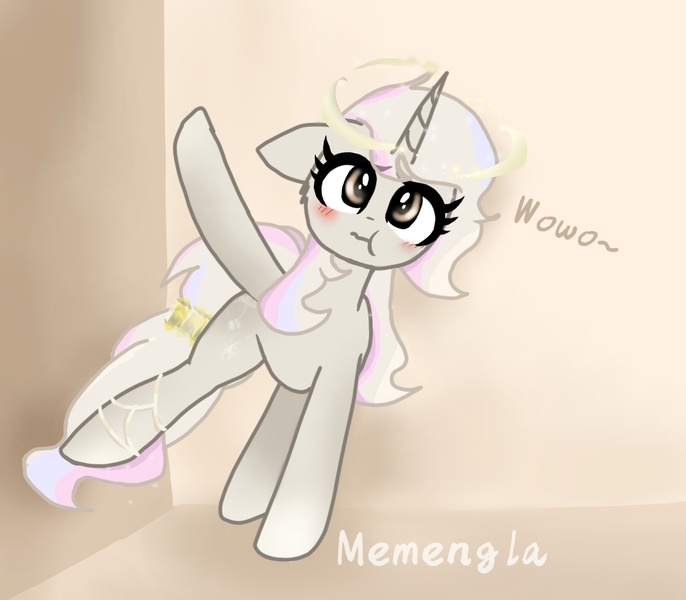 Size: 2152x1881 | Tagged: safe, artist:memengla, derpibooru import, oc, unofficial characters only, pony, unicorn, :t, cute