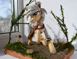 Size: 1024x787 | Tagged: safe, artist:hampony, derpibooru import, ponified, pony, angry, ciri, clothes, dress, female, mare, solo, sword, tree, weapon, witcher