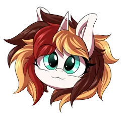 Size: 1200x1200 | Tagged: safe, artist:ask-colorsound, derpibooru import, oc, oc:scarlet serenade, unofficial characters only, pony, unicorn, cat face, cute, emoticon, female, head only, mare, simple background, solo, transparent background
