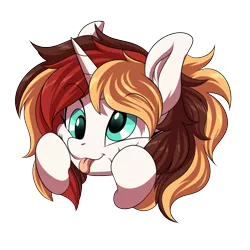 Size: 1200x1200 | Tagged: safe, artist:ask-colorsound, derpibooru import, oc, oc:scarlet serenade, unofficial characters only, pony, unicorn, :p, cheek squish, cute, derp, emoticon, female, hooves on cheeks, mare, silly, silly face, silly pony, simple background, solo, squishy cheeks, tongue out, transparent background