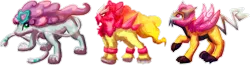 Size: 1600x419 | Tagged: apple bloom, apple bloom's bow, artist:amura-of-jupiter, bow, crossover, cutie mark crusaders, derpibooru import, entei, hair bow, pokefied, pokémon, raikou, safe, scootaloo, simple background, species swap, suicune, sweetie belle, transparent background