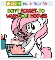 Size: 236x258 | Tagged: safe, artist:sugar morning, derpibooru import, oc, oc:sugar morning, unofficial characters only, pegasus, pony, derpibooru, animated, bipedal, bubble, coronavirus, covid-19, cute, faucet, female, mare, meta, mistake, ocbetes, preview, public service announcement, screenshots, simple background, sink, soap, solo, text, toothbrush, toothpaste, washing, white background
