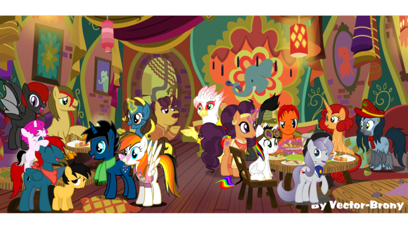 Size: 1920x1080 | Tagged: artist:flyingcentar3, artist:vector-brony, coriander cumin, derpibooru import, edit, oc, oc:autisticpony, oc:bright idea, oc:grey silvermane, oc:keyframe, oc:lightning blitz, oc:mad munchkin, oc:manga kamen, oc:rosepal, oc:thunderblur, oc:vector, pony creator, safe, saffron masala, the tasty treat