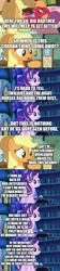 Size: 500x2250 | Tagged: safe, derpibooru import, edit, edited screencap, editor:lord you know who, screencap, applejack, big macintosh, starlight glimmer, comic, coronavirus, covid-19, fanfic art, implied twilight sparkle, screencap comic