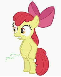 Size: 4501x5625 | Tagged: safe, artist:darkyboode32, artist:dasprid, banned from derpibooru, deleted from derpibooru, ponybooru import, apple bloom, earth pony, bipedal, female, filly, hungry, image, jpeg, onomatopoeia, solo, standing, starving, stomach growl, stomach noise, text