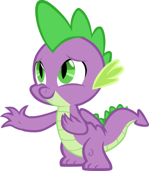 Size: 5187x5939 | Tagged: artist:memnoch, derpibooru import, dragon, male, safe, simple background, solo, spike, transparent background, vector, waving, winged spike