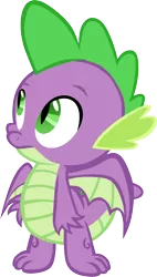 Size: 3410x6001 | Tagged: artist:memnoch, between dark and dawn, claws, derpibooru import, dragon, looking up, male, safe, simple background, solo, spike, transparent background, vector, winged spike