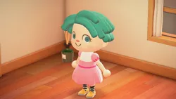 Size: 1280x720 | Tagged: animal crossing, clothes, cozybetes, cozy glow, cute, derpibooru import, dress, female, game screencap, human, humanized, safe, screenshots, solo
