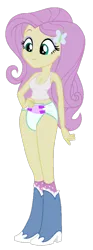 Size: 316x848 | Tagged: suggestive, artist:nightred15, derpibooru import, edit, edited edit, fluttershy, butterfly, equestria girls, boots, breasts, clothes, diaper, diaper fetish, fetish, shoes, simple background, socks, tanktop, transparent background