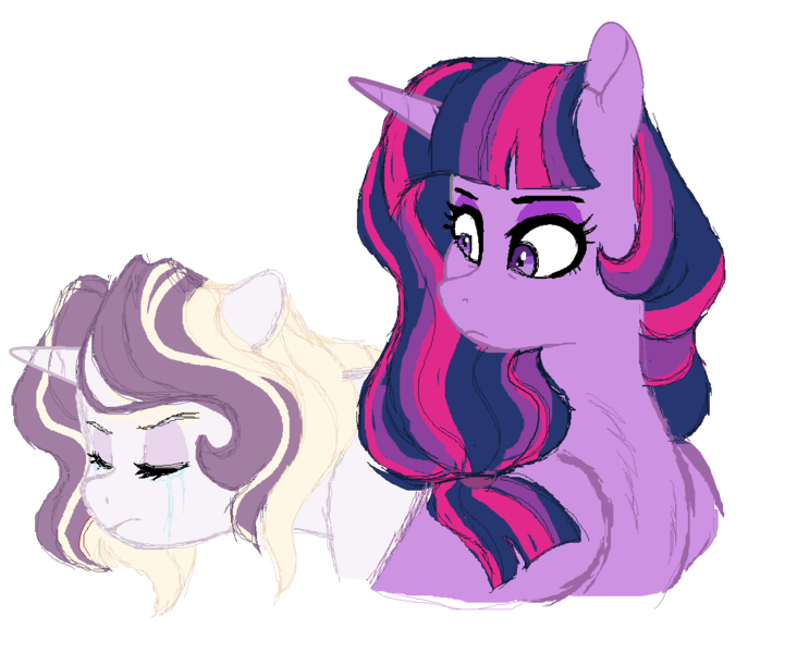 Size: 1250x1024 | Tagged: safe, artist:rosebuddity, derpibooru import, twilight sparkle, twilight sparkle (alicorn), oc, oc:athena (rosebuddity), alicorn, pony, crying, female, mare, offspring, parent:prince blueblood, parent:twilight sparkle, parents:twiblood, simple background, transparent background