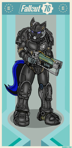 Size: 326x670 | Tagged: safe, artist:darrenfeline, derpibooru import, oc, oc:nightmare dancer, bat pony, fallout equestria, bat pony oc, bat wings, enclave, enclave armor, fallout, fallout 76, wings