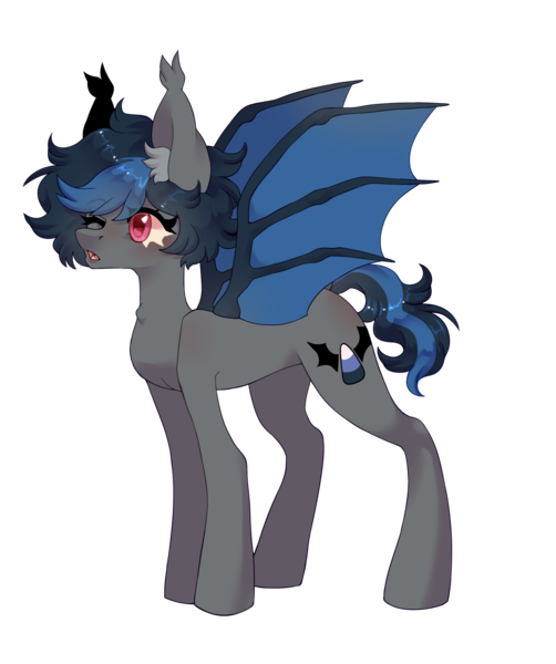 Size: 1554x1856 | Tagged: safe, artist:rymdsten, derpibooru import, oc, oc:lua, unofficial characters only, bat pony, bat pony oc, bat wings, female, mare, simple background, solo, transparent background, wings