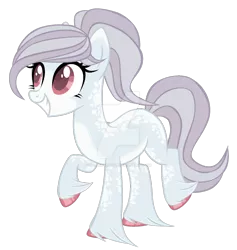 Size: 1280x1349 | Tagged: safe, artist:magicdarkart, derpibooru import, oc, unofficial characters only, earth pony, pony, base used, cute, dappled, deviantart watermark, female, looking up, mare, obtrusive watermark, ponytail, raised hoof, raised leg, simple background, smiling, solo, transparent background, unshorn fetlocks, watermark