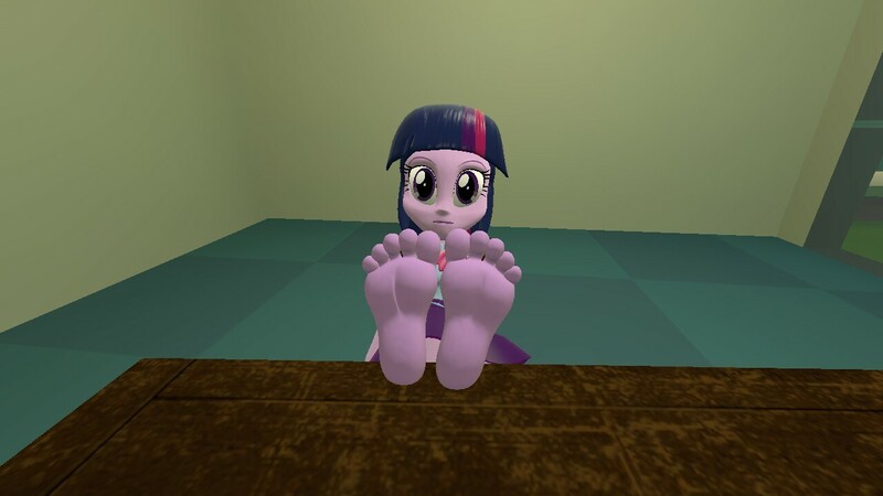 Size: 1280x720 | Tagged: suggestive, artist:anthonygoody, derpibooru import, twilight sparkle, equestria girls, 3d, barefoot, big feet, feet, feet on table, fetish, foot fetish, foot focus, gmod, soles, toes