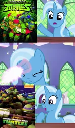 Size: 640x1080 | Tagged: all bottled up, derpibooru import, donatello, edit, edited screencap, exploitable meme, leonardo, magic, meme, michelangelo, nickelodeon, raphael, rise of the teenage mutant ninja turtles, safe, screencap, teenage mutant ninja turtles, trixie, trixie fixing meme