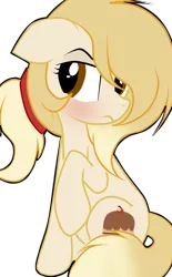 Size: 704x1134 | Tagged: safe, artist:applerougi, derpibooru import, oc, oc:cremita, unofficial characters only, earth pony, pony, female, mare, simple background, solo, transparent background