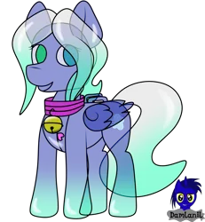 Size: 3840x4154 | Tagged: safe, artist:damlanil, derpibooru import, oc, oc:air flow, unofficial characters only, inflatable pony, original species, pegasus, pony, pooltoy pony, bell, collar, handles, inflatable, latex, latex suit, living suit, male, pool toy, rubber, shiny, simple background, solo, stallion, translucent, transparent background