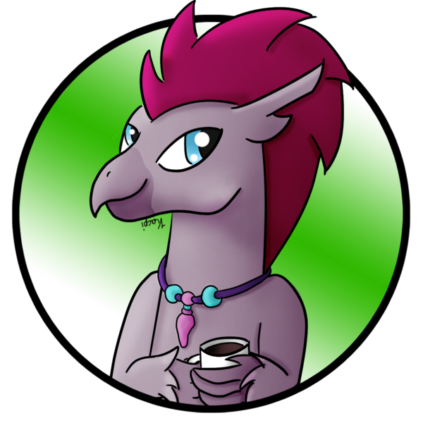 Size: 1134x1134 | Tagged: artist:kacpi, avatar, derpibooru import, hippogriff, hippogriff oc, oc, safe, smiling, solo