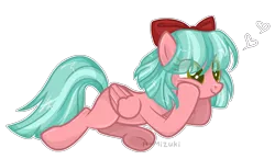 Size: 2183x1266 | Tagged: safe, artist:harukamizuki-chan, artist:pegasski, derpibooru import, oc, unofficial characters only, pegasus, pony, base used, bow, female, hair bow, mare, simple background, solo, transparent background