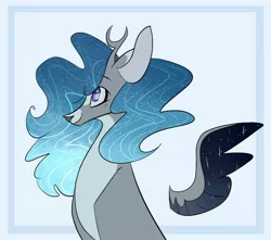 Size: 1280x1130 | Tagged: artist:arirain, deer, deer pony, derpibooru import, ethereal mane, ethereal wings, freckles, magical lesbian spawn, oc, offspring, original species, parent:alice the reindeer, parent:princess luna, safe, solo, unofficial characters only, wings