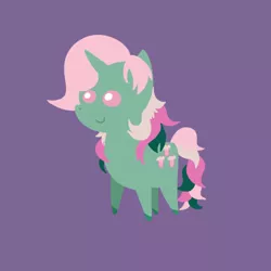 Size: 540x540 | Tagged: safe, derpibooru import, fizzy, pony, unicorn, chibi, female, g1, g1 to g4, generation leap, mare, purple background, simple background, solo