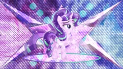 Size: 3840x2160 | Tagged: safe, artist:laszlvfx, artist:theshadowstone, derpibooru import, edit, starlight glimmer, crystal pony, pony, unicorn, crystallized, female, mare, solo, wallpaper, wallpaper edit