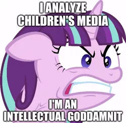 Size: 500x488 | Tagged: safe, derpibooru import, edit, edited screencap, screencap, starlight glimmer, pony, the cutie map, angry, background removed, caption, image macro, meme, ragelight glimmer, simple background, solo, text, white background