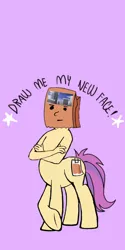 Size: 1080x2160 | Tagged: artist:calebtyink, artist:paperbagpony, centaur, city, derpibooru import, draw me my new face, exploitable meme, meme, oc, oc:paper bag, ponytaur, suggestive